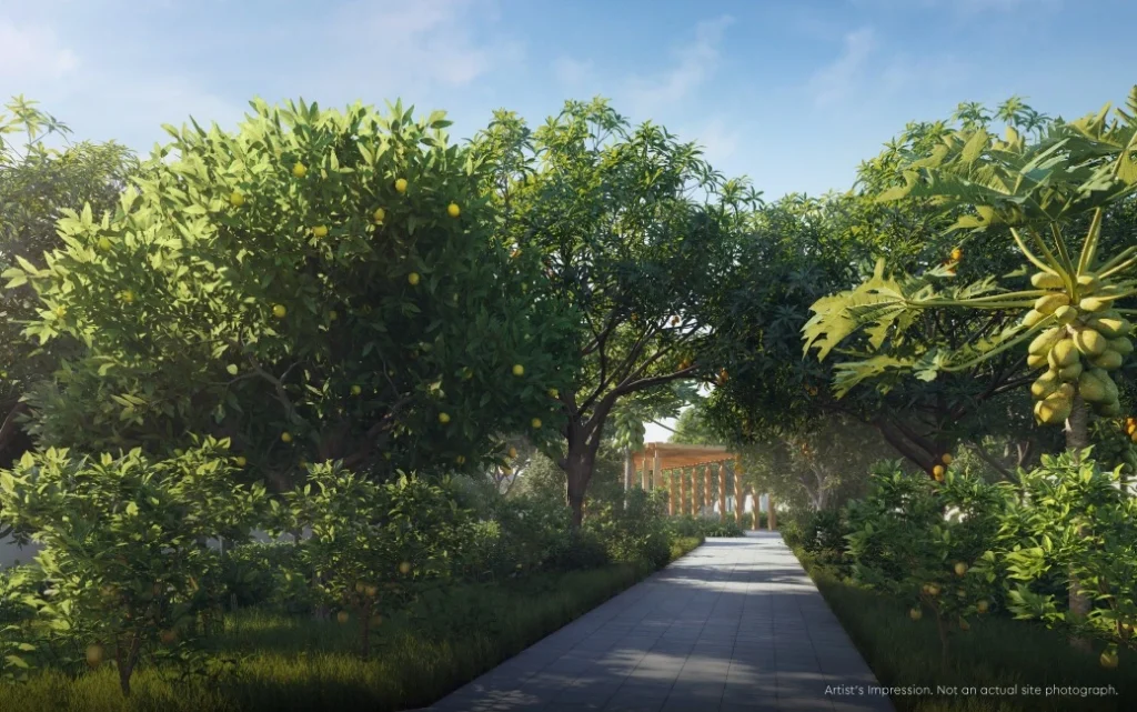 fruits orchards at godrej arden noida projects.